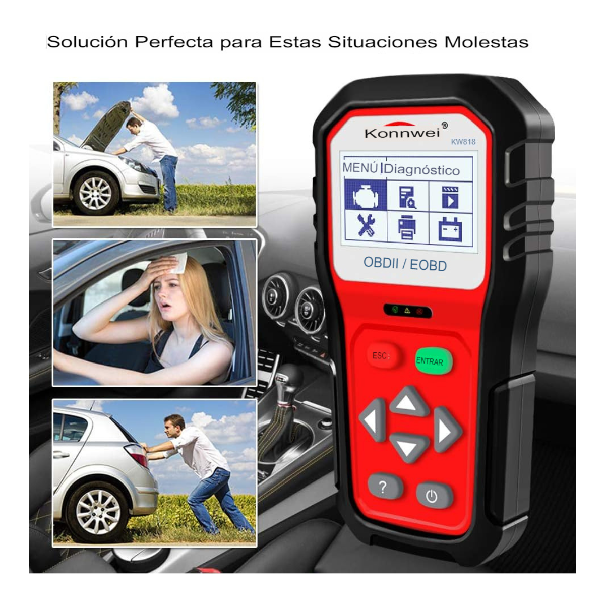 ESCÁNER DIAGNÓSTICO UNIVERSAL DE AUTOS