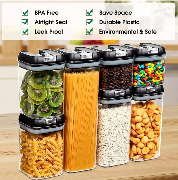 ORGANIZADOR ALIMENTOS HERMETICOS 7PCS