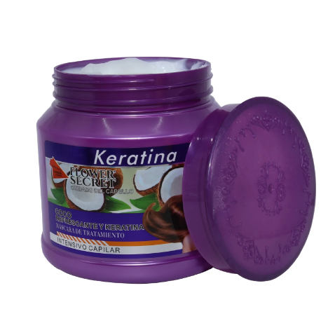 MASCARILLA KERATINA 800 ML DE COCO FLOWER SECRET™