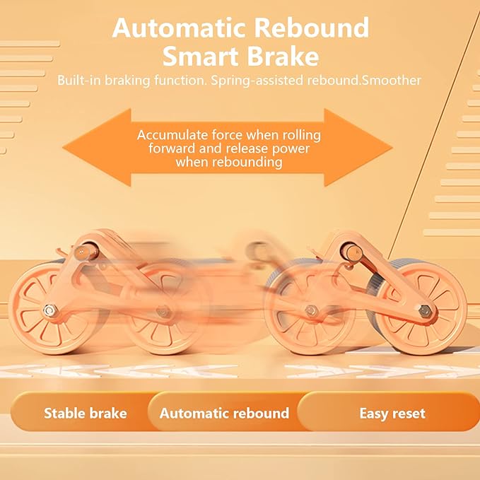 Rueda de ejercicio abdominal de rebote automático