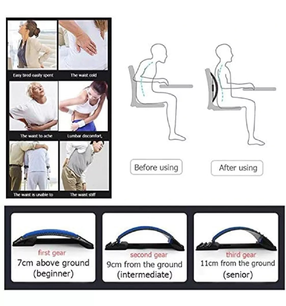MASAJEADOR-CORRECTOR LUMBAR ESPALDA