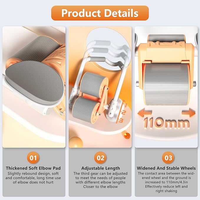Rueda de ejercicio abdominal de rebote automático