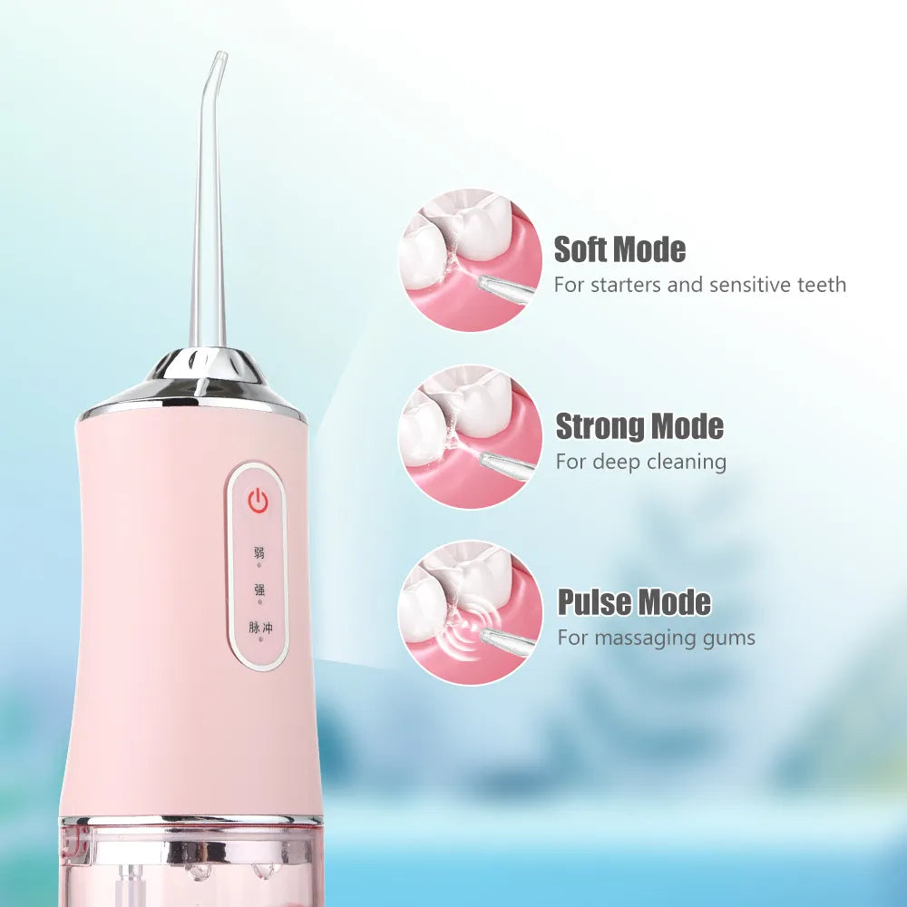 Limpiador Bucal Irrigador De Agua Oral Portatil Recargable