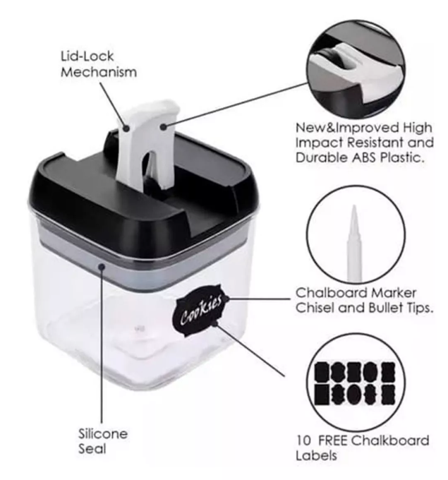 ORGANIZADOR ALIMENTOS HERMETICOS 7PCS